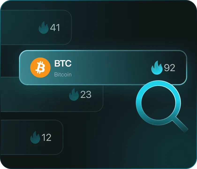 Explora los tokens en tendencia step icon