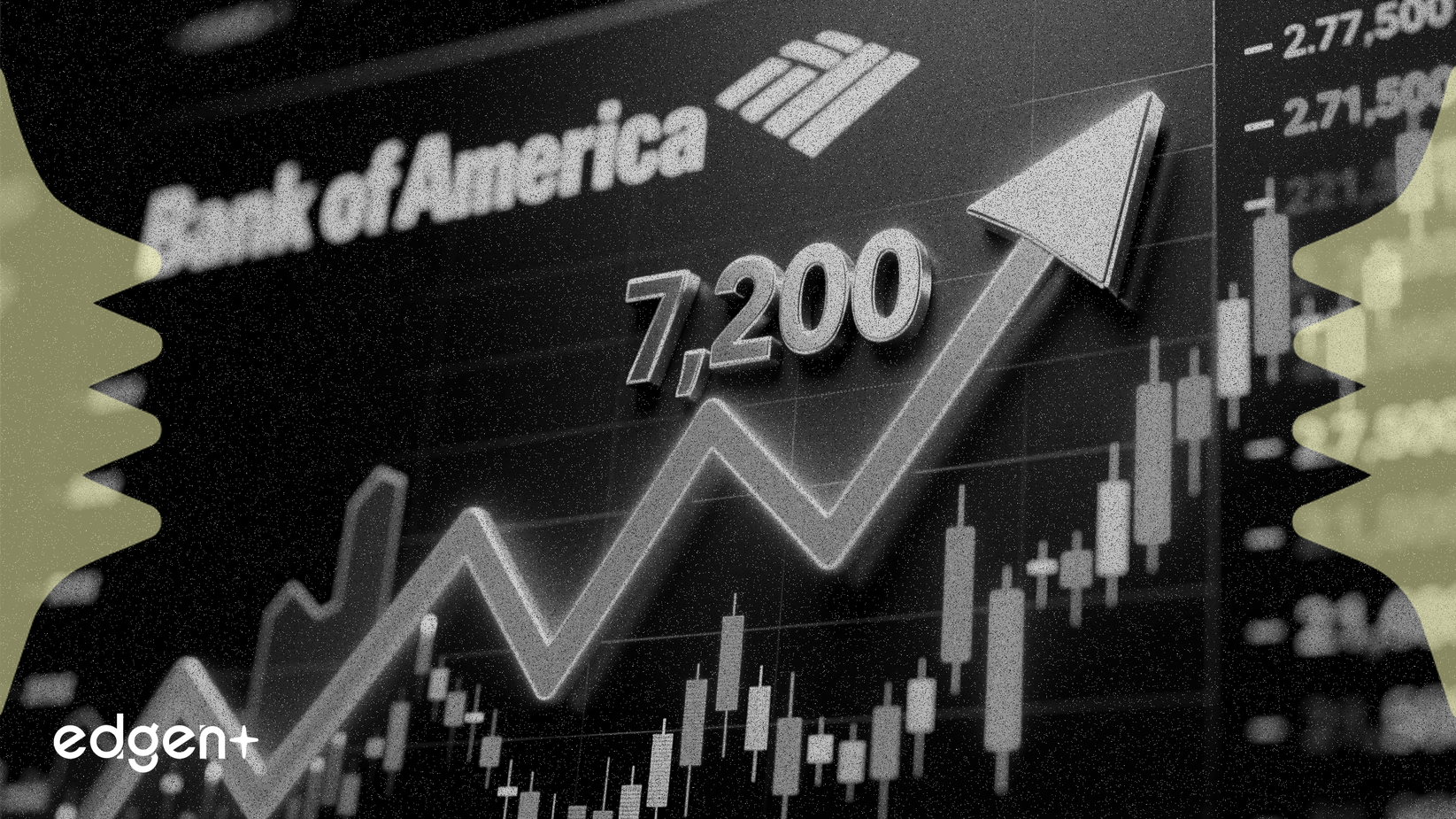 Bank of America prévoit une reprise du S&P 500 à 7 200 au 1er trimestre