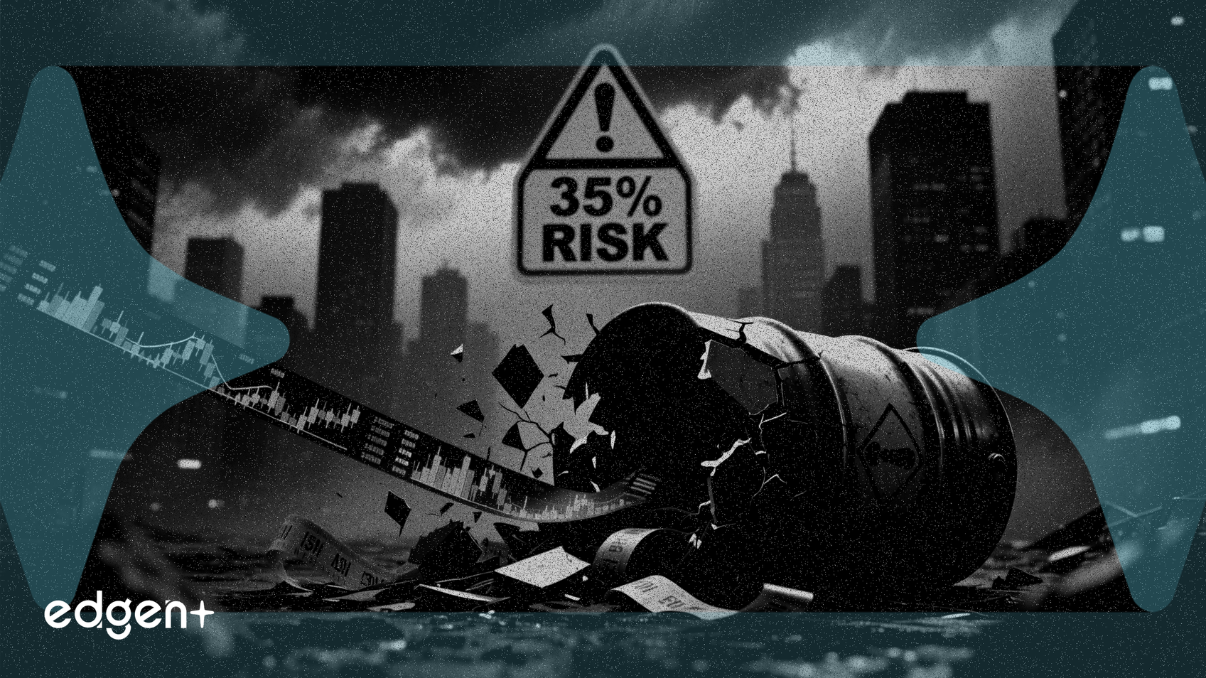 Le risque de krach boursier monte à 35% alors que le pétrole dépasse les 100 dollars