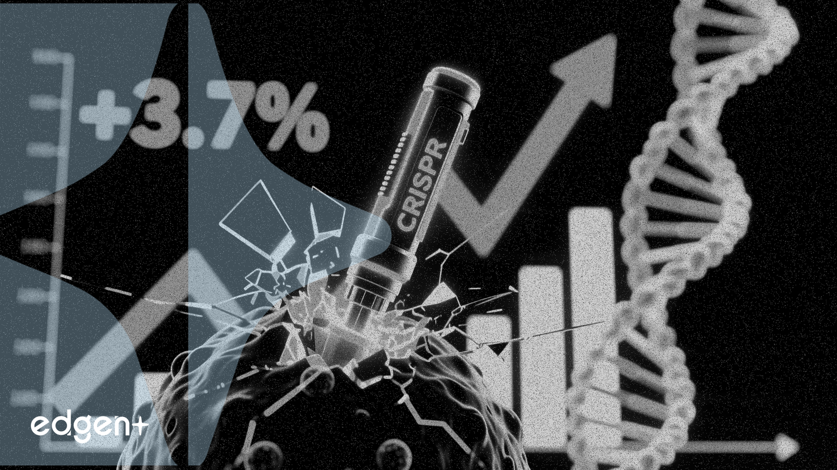 CRISPR sube un 3,7% mientras Zugo-Cel logra una respuesta completa del 70% en ensayo de cáncer