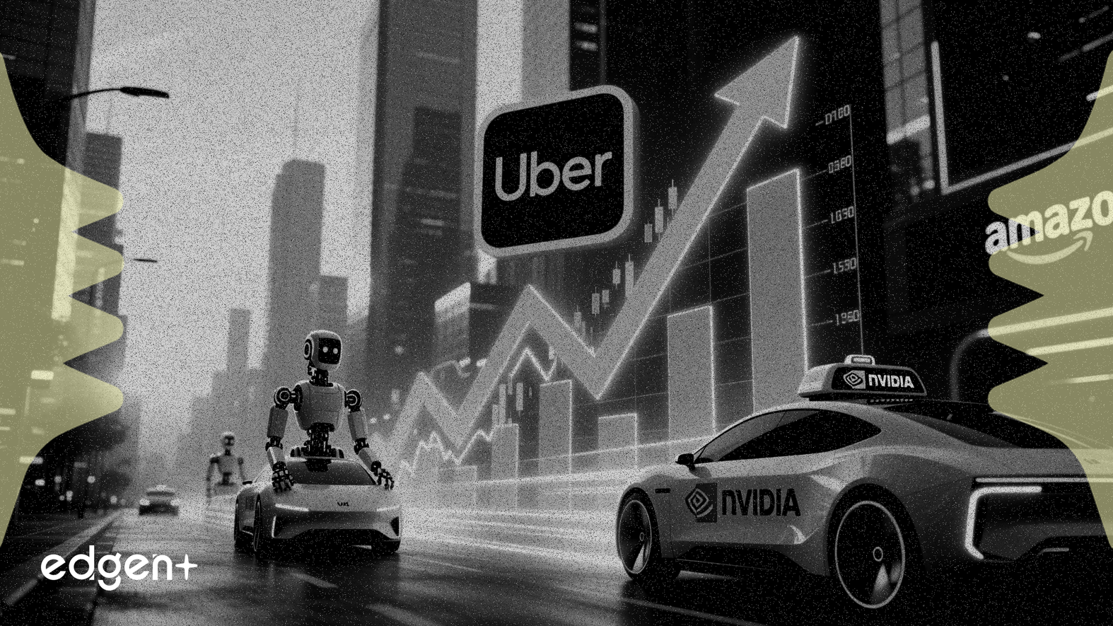 Uber株、NVIDIAとAmazonのロボタクシー契約で5%上昇