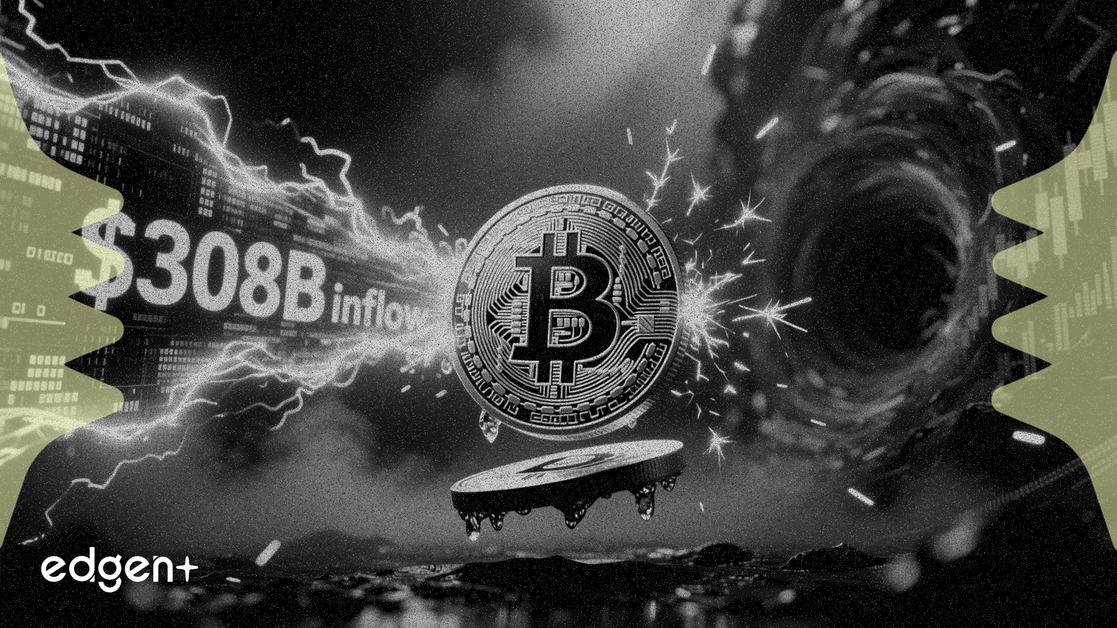 Bitcoin se estanca mientras una entrada de 308.000 millones de dólares es neutralizada por los vendedores