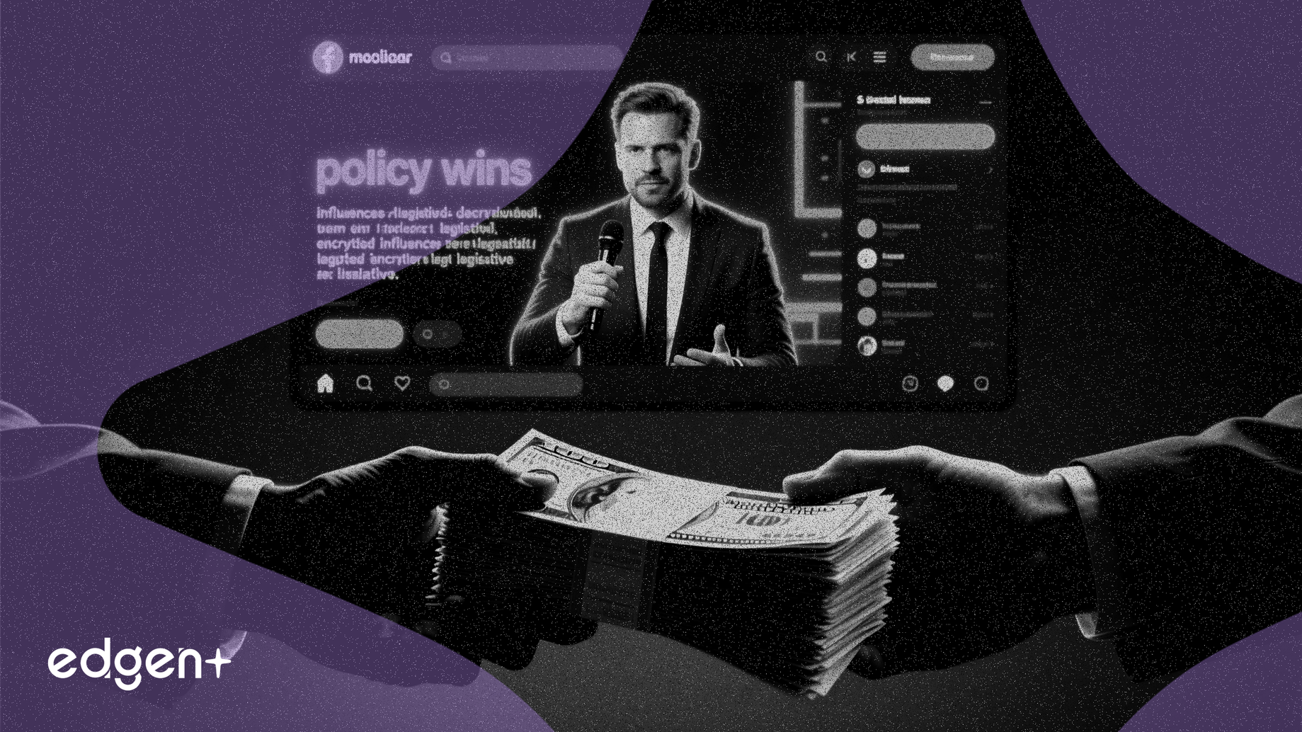 Corporaciones pagan a influencers 300 mil dólares por victorias políticas no reveladas