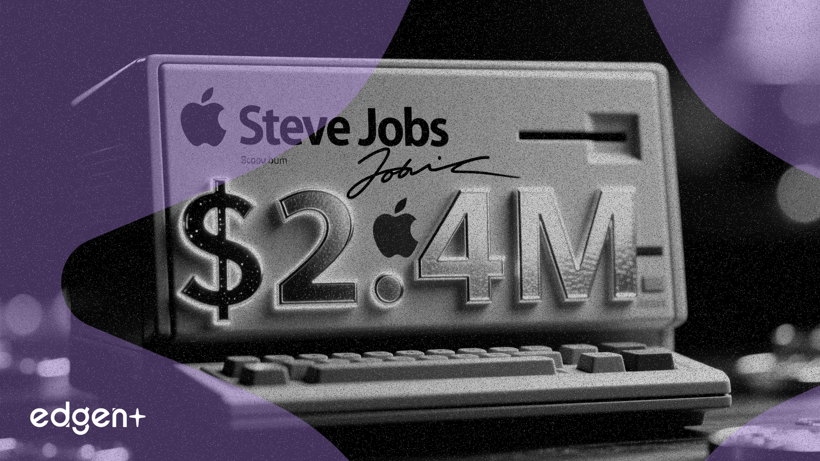 喬布斯簽署的蘋果首張支票以240萬美元售出