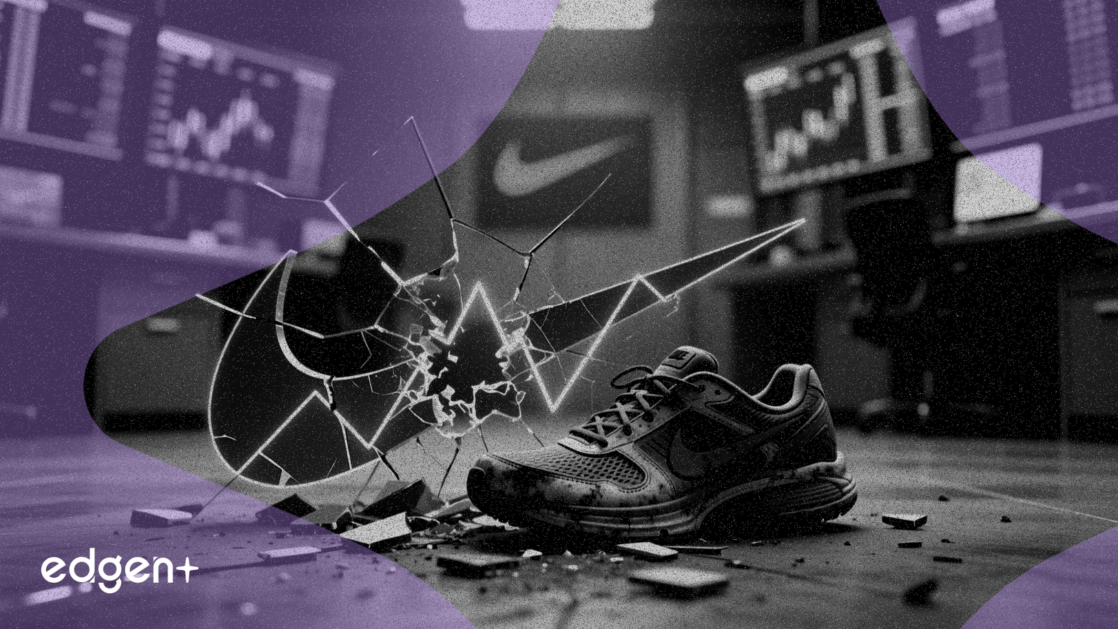 Las acciones de Nike rezagan al mercado ante una caída pronosticada del 41% en las ganancias