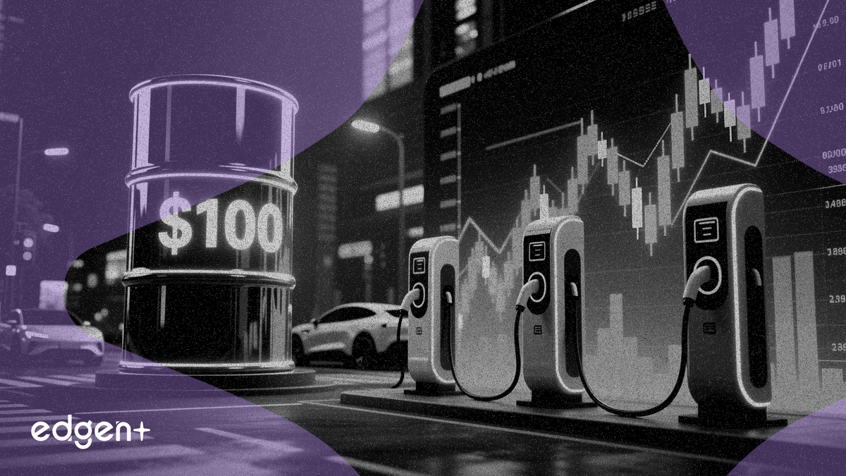 油价逼近 100 美元之际，值得关注的 3 只电动汽车关联股