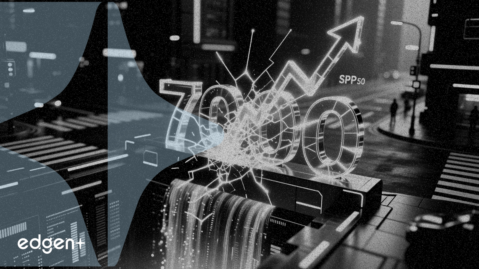 S&P500の続伸、7000ポイントで心理的な試練に直面