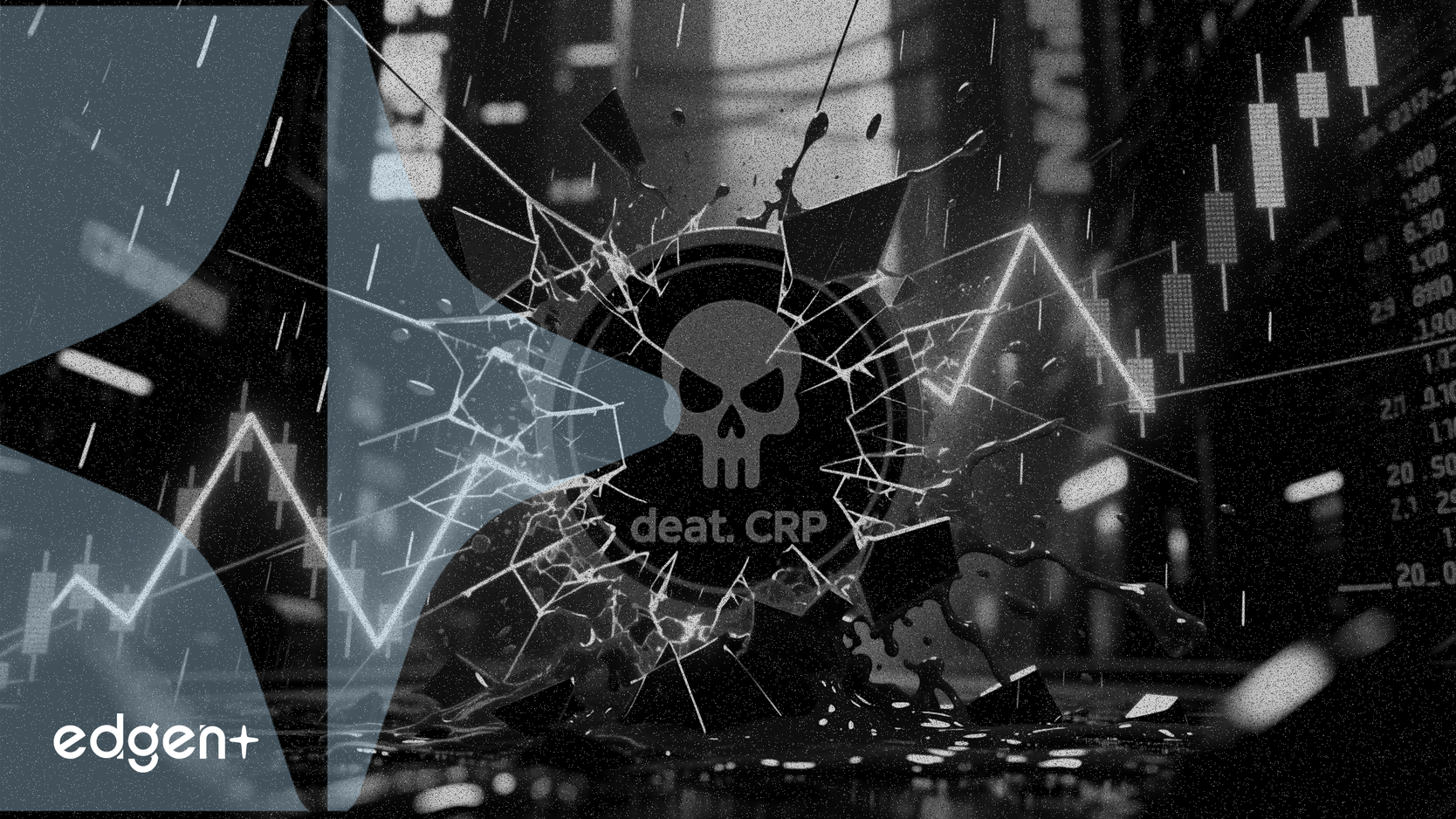 XRP forma una 'cruz de la muerte' mientras el mercado cripto liquida 515 millones de dólares