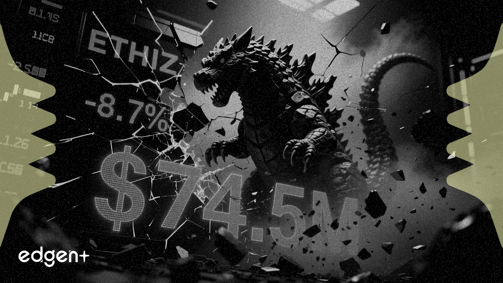 L'action ETHZilla chute de 8,7% après la vente de 74,5 millions de dollars d'Ethereum