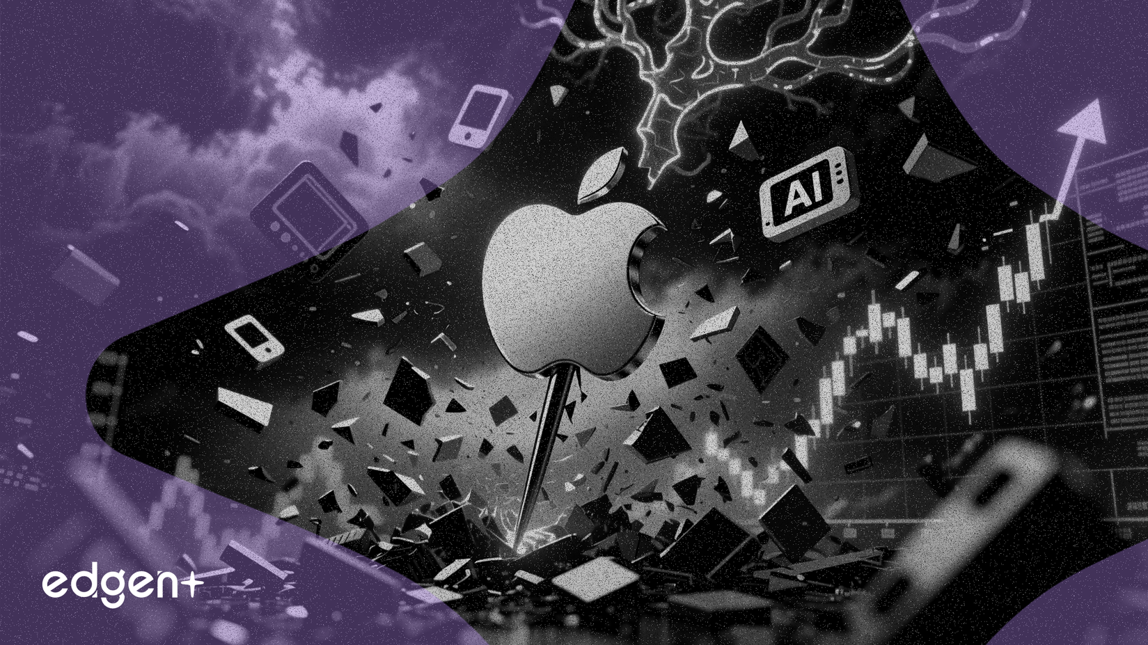 Las acciones de Apple suben un 2% mientras los temores por la IA hunden al sector tecnológico