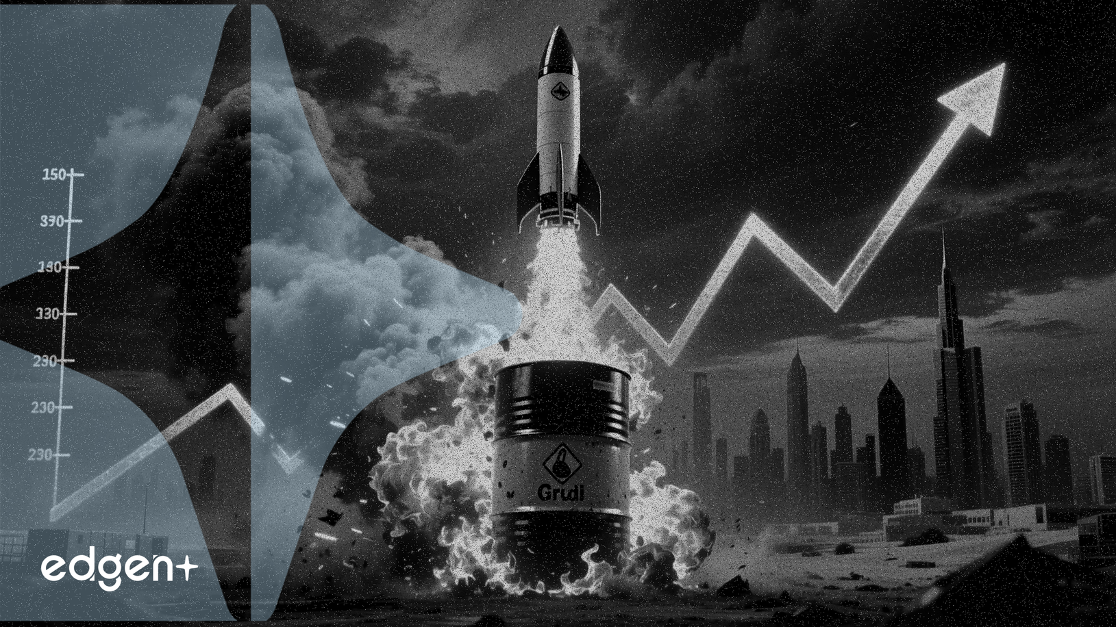 El crudo Brent salta más del 8% al amenazar el conflicto de Irán el suministro