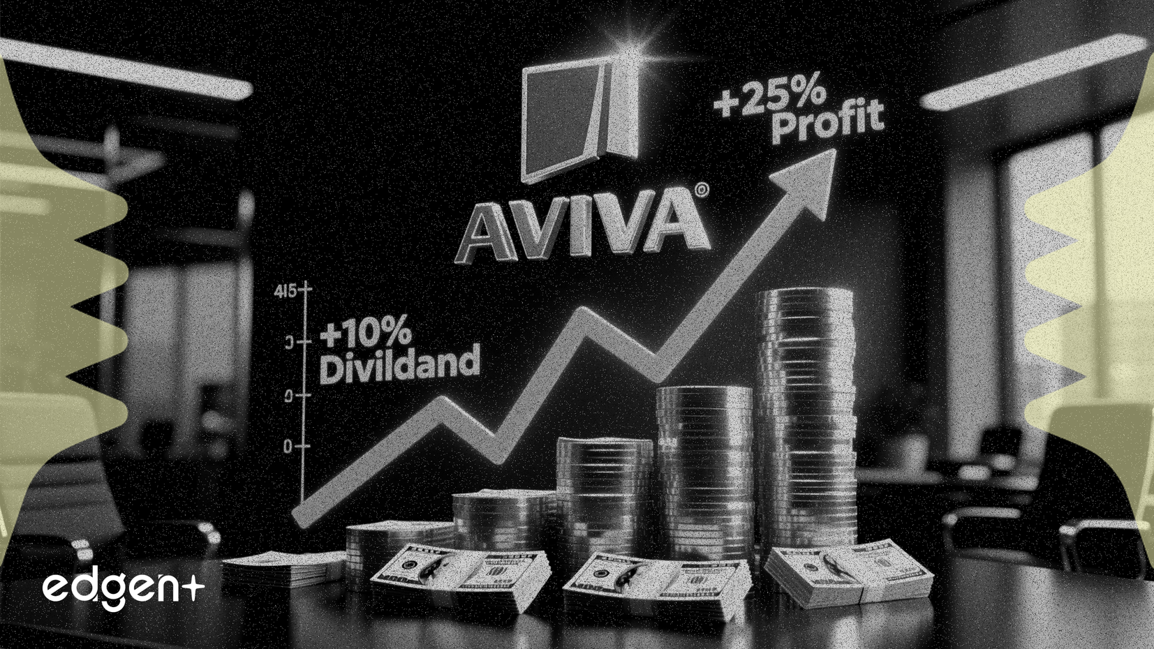 아비바, 3억 5천만 파운드 자사주 매입 발표 및 이익 25% 급증 후 배당금 10% 인상