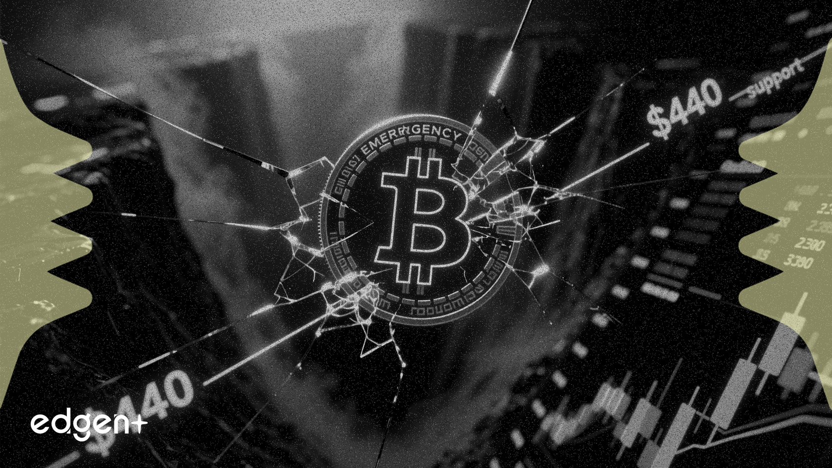 ビットコインキャッシュが17%下落、重要な440ドルサポートに踏みとどまる