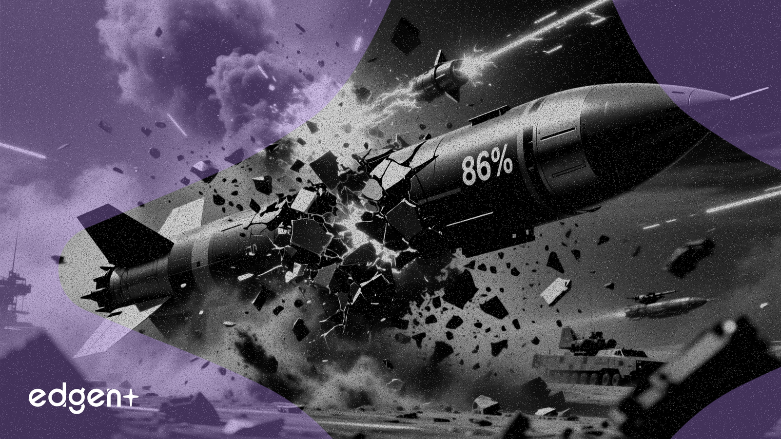 美以空襲使伊朗導彈發射次數銳減86%