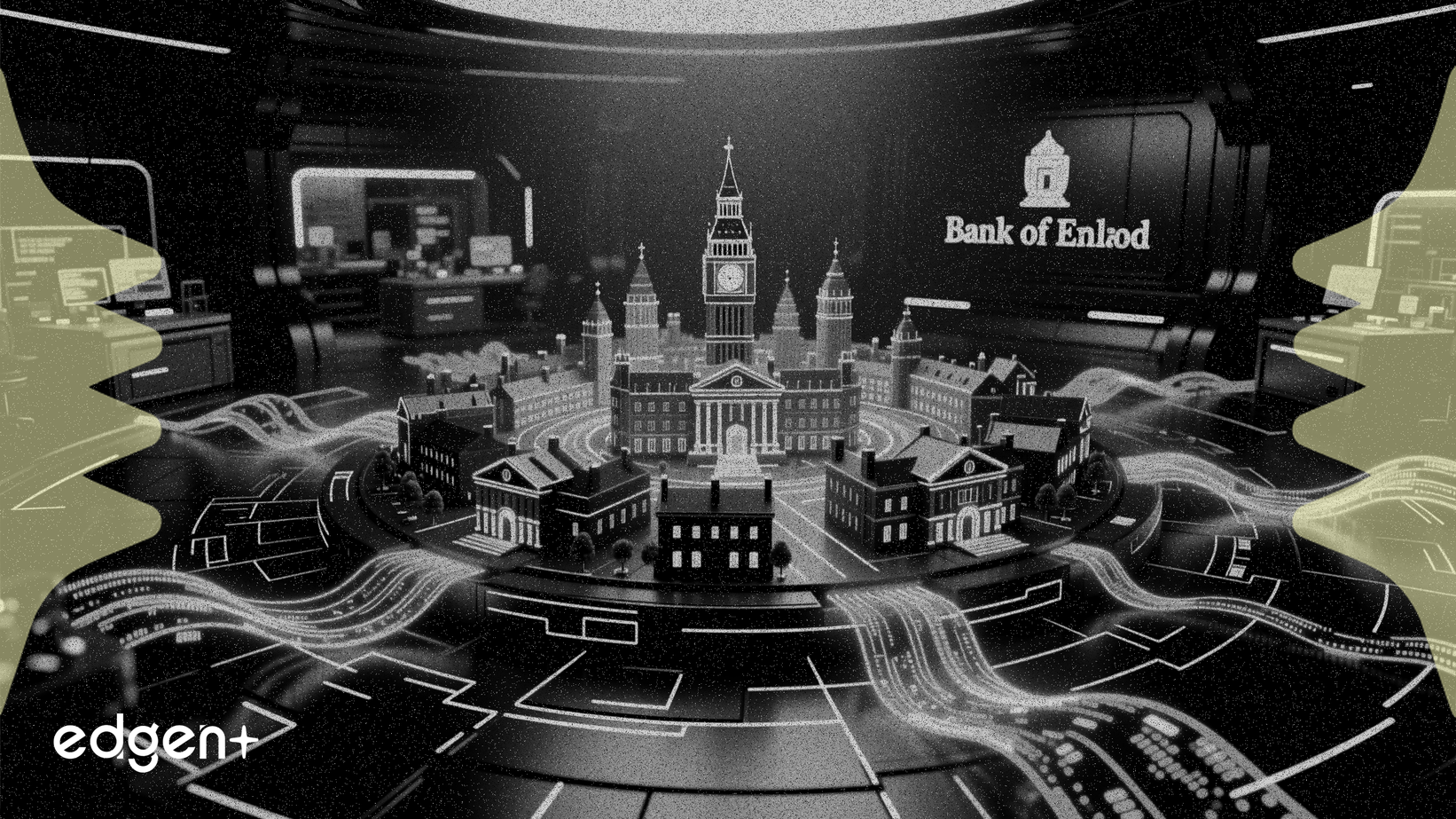 Quant entre dans le laboratoire de la Banque d'Angleterre pour un test de règlement de titres du Trésor