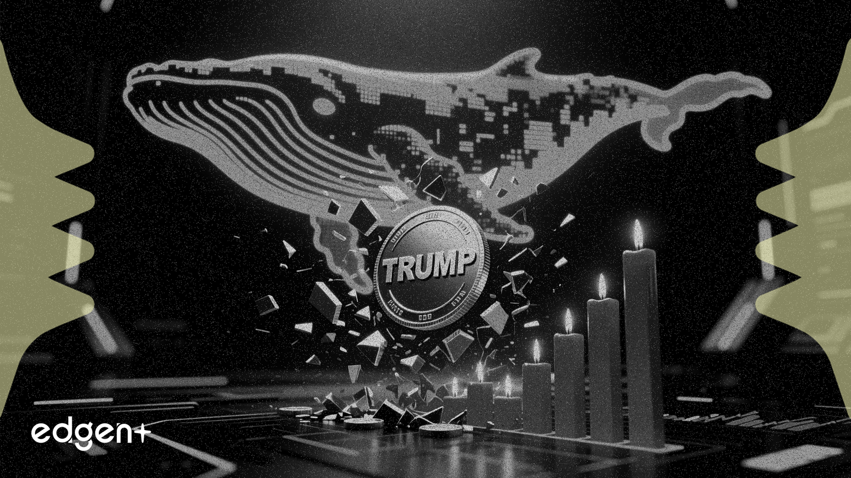 Ballena apuesta contra el token TRUMP con una posición corta apalancada 10x