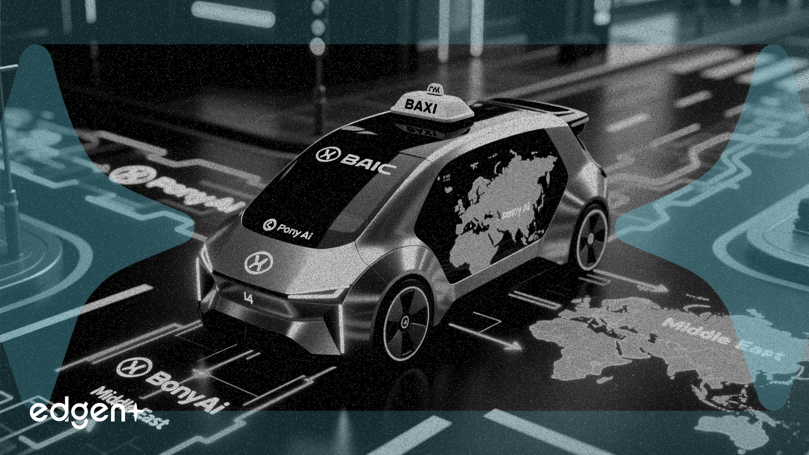 北汽與小馬智行合作，將L4級自動駕駛計程車出口至歐洲和中東