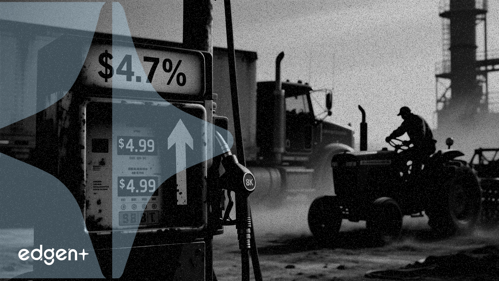 Giá dầu diesel Mỹ tăng vọt 37% lên 4.99 USD, gây áp lực lên vận tải và nông nghiệp