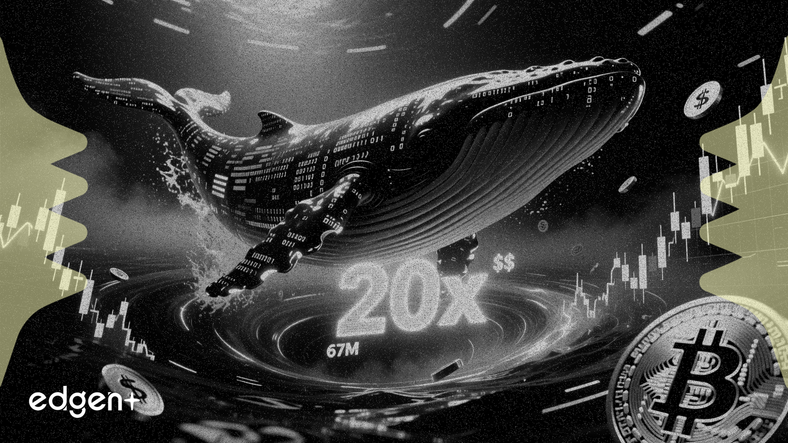 巨鯨以 20 倍槓桿押注 6,700 萬美元比特幣