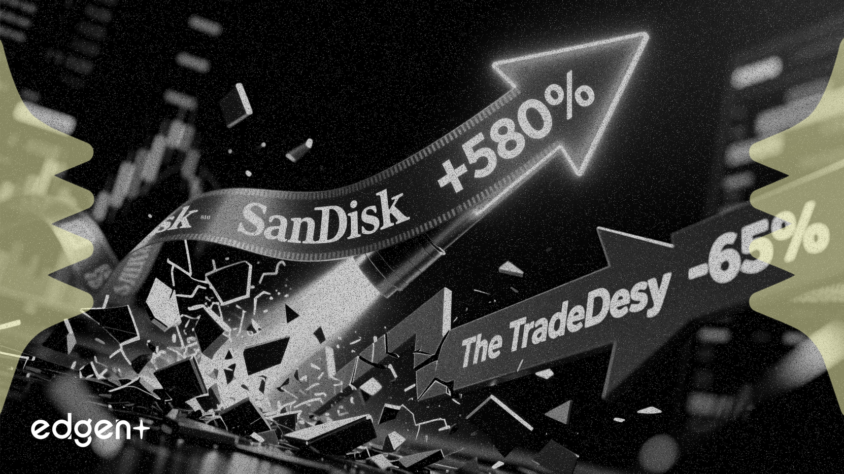 SanDisk s'envole de 580 % tandis que The Trade Desk chute de 65 %