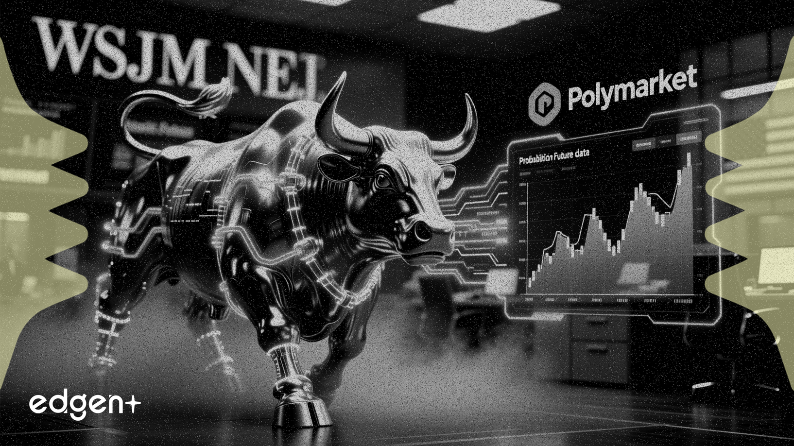 Dow Jones recurre a Polymarket para datos de mercado de predicción en el WSJ