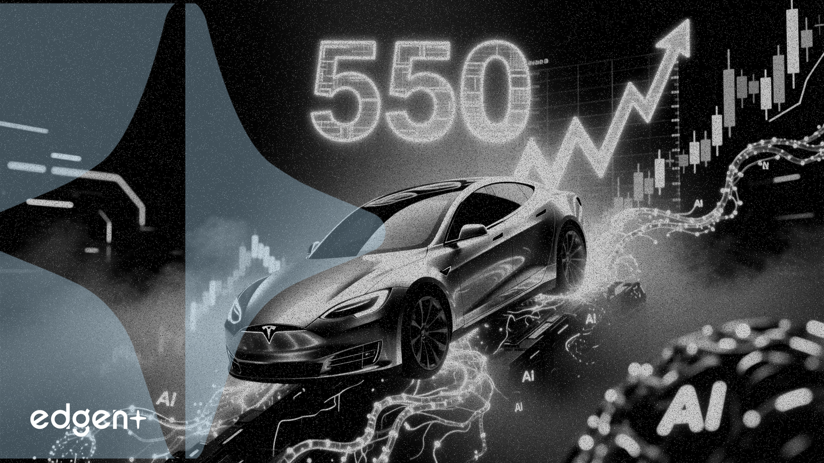 Le titre Tesla grimpe suite à un objectif de cours de 550 $ tiré par l'IA