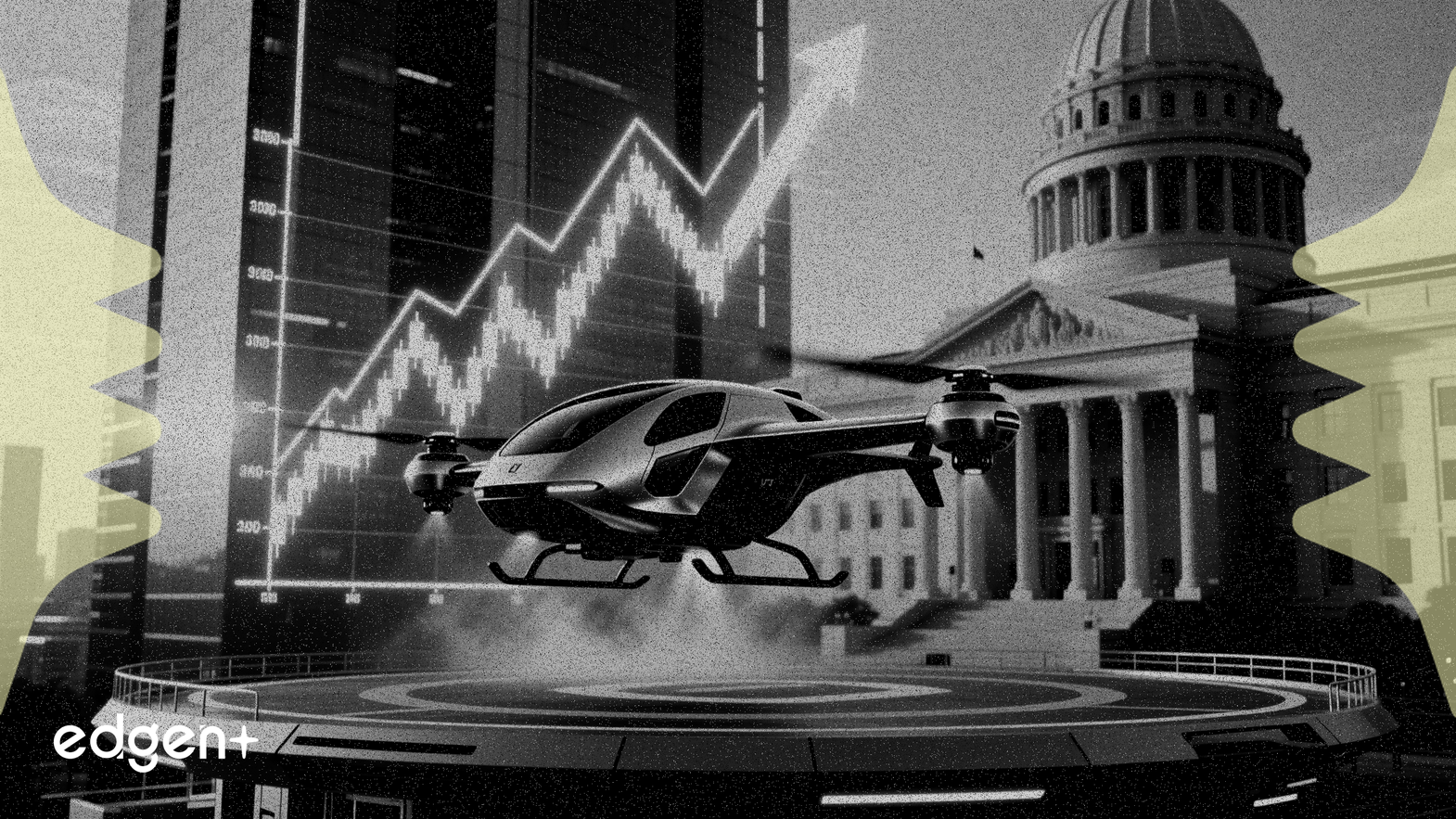 연방 프로그램 선정, 에어 택시 주식 상승 견인