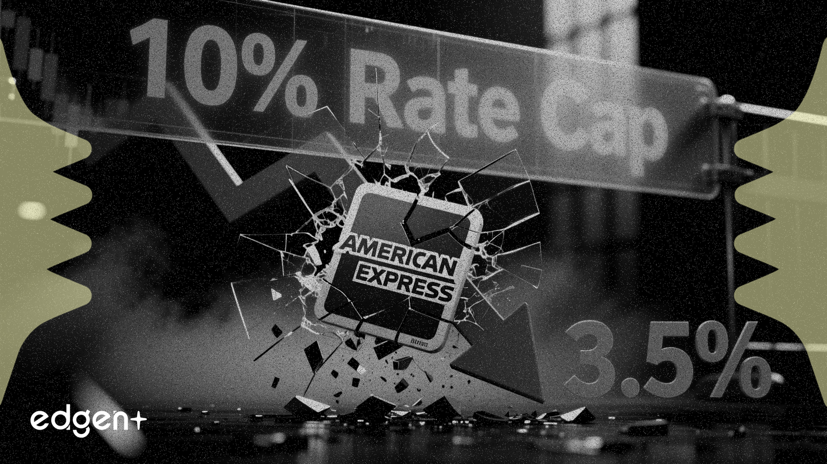 アメリカン・エキスプレス、10%の金利上限案で3.5%下落