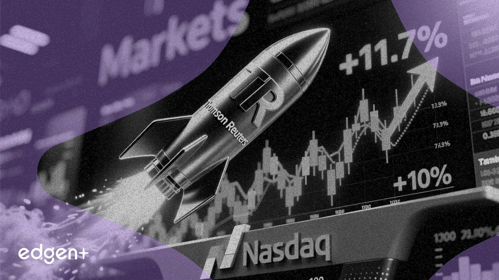 Thomson Reuters tăng vọt 11.7%, giúp Nasdaq 100 tăng 1%