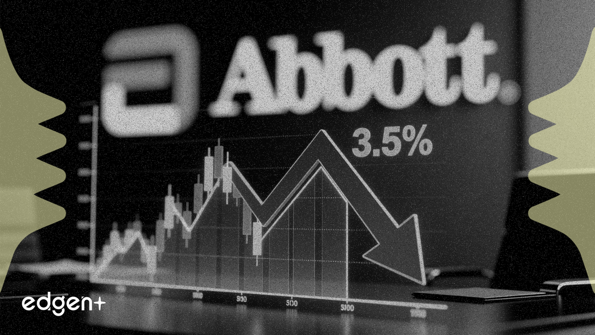 雅培因第二季度盈測疲軟股價下跌 3.5%