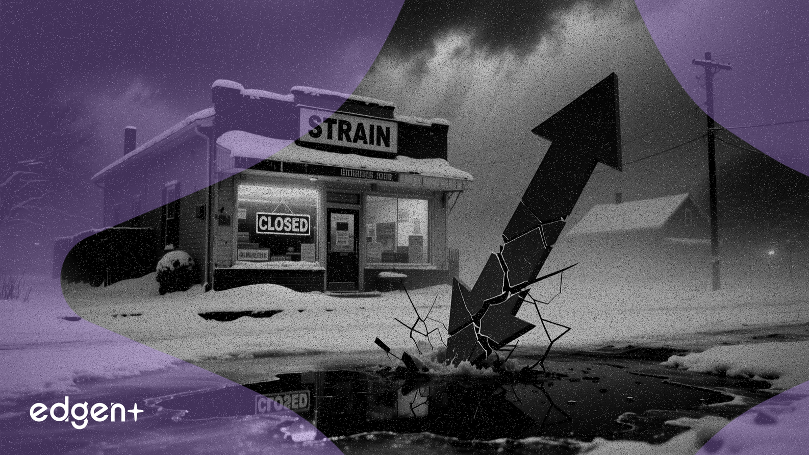 1月の嵐により中小企業の売上高が0.5%減少