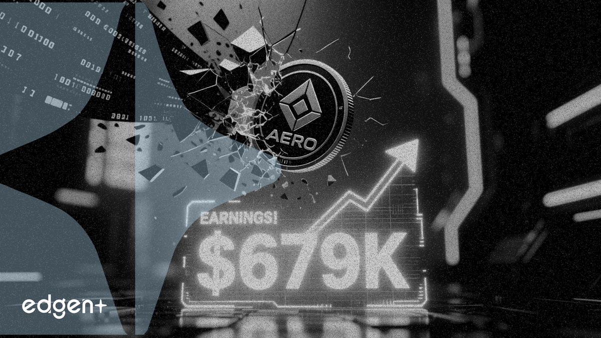 에어로드롬 67.9만 달러 일일 수익에도 불구하고 AERO 토큰 10% 하락