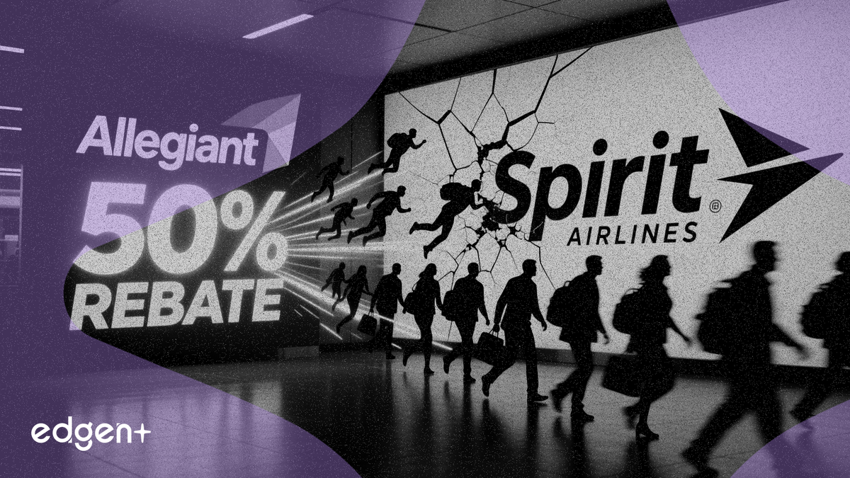 얼리전트 항공, 스피릿 항공 승객 유치를 위해 50% 리워드 환급 제공