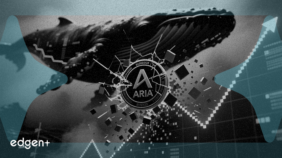 巨鯨拋售 4,564 萬枚 ARIA 代幣，幣價暴跌 91%
