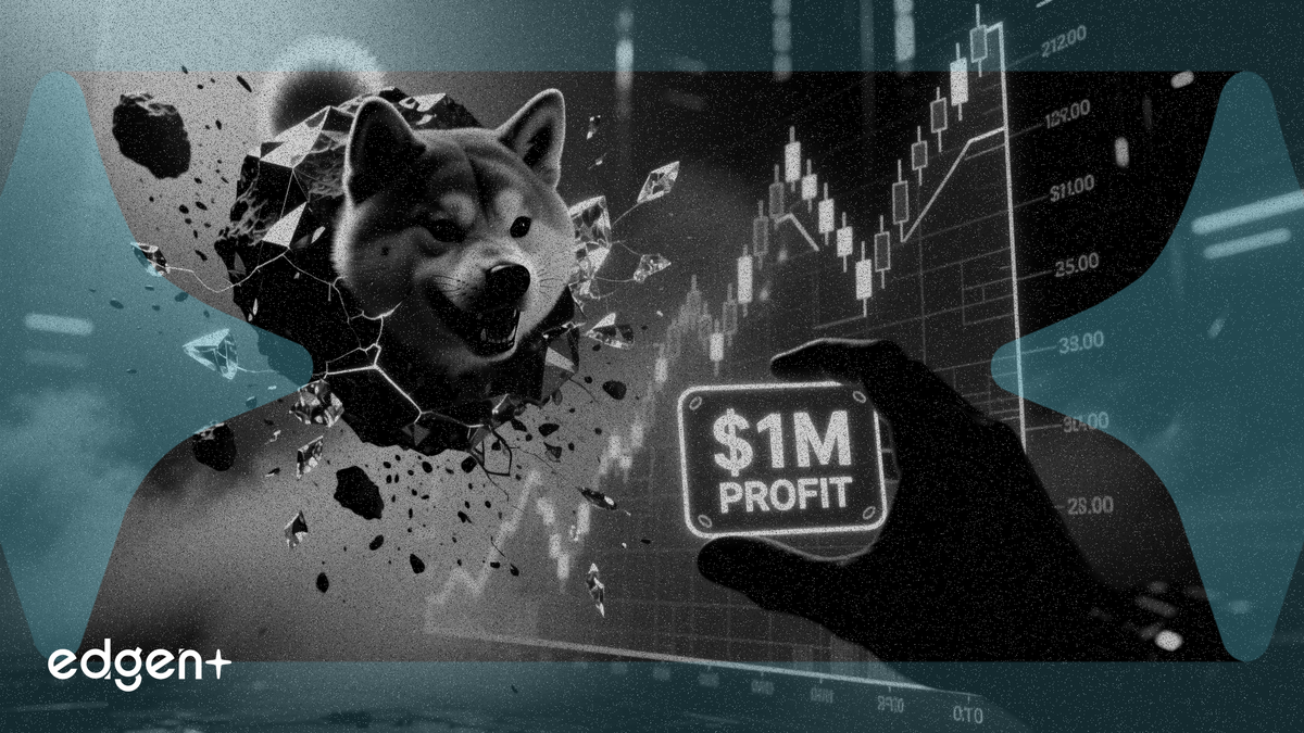 애스터로이드 시바(Asteroid Shiba) 14% 하락, 트레이더 100만 달러 수익 실현