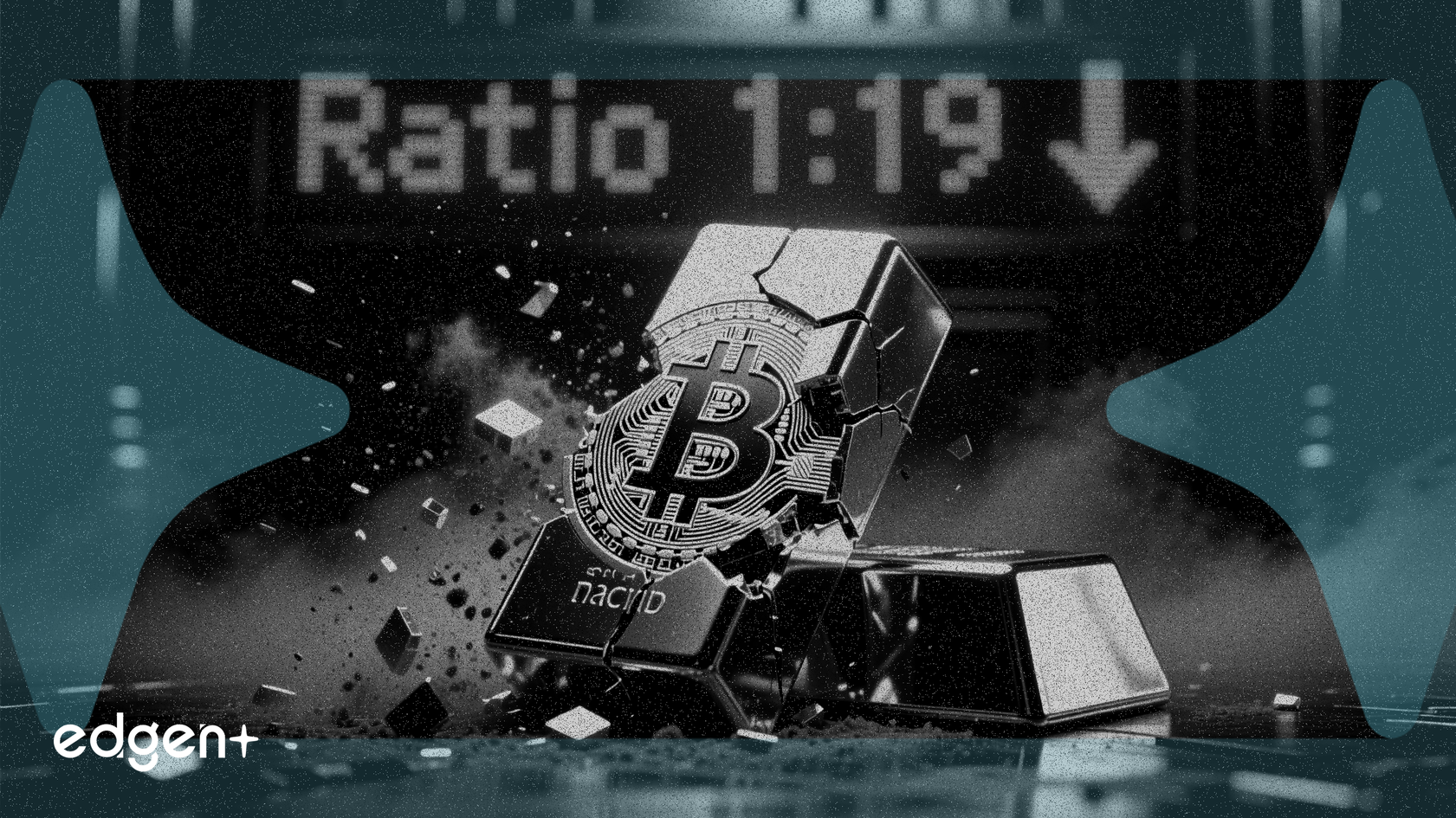 El estatus de 'oro digital' de Bitcoin se debilita a medida que el ratio frente al oro cae a 19