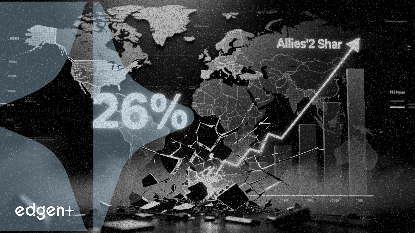 La participación de EE.UU. en el PIB mundial se mantiene en 26%, mientras que la de sus aliados clave se reduce a la mitad