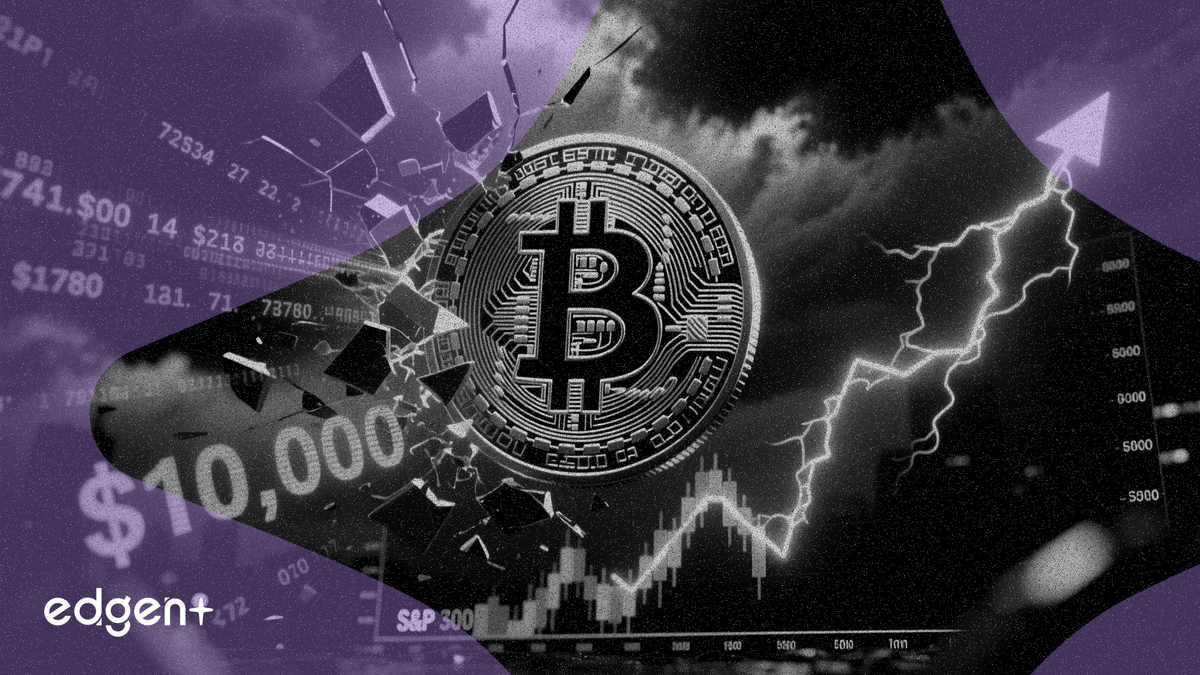 比特幣恐暴跌86%至10,000美元，標普500指數背離加深