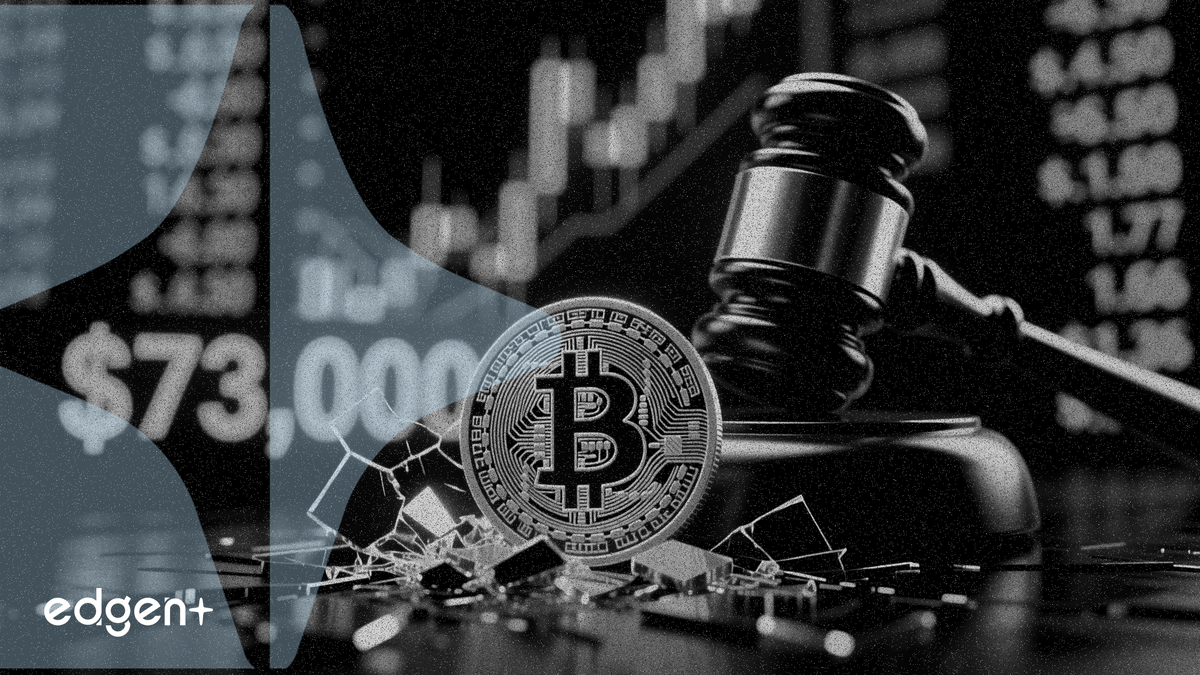 比特幣維持在73,000美元下方，股市創歷史新高，監管押注升溫