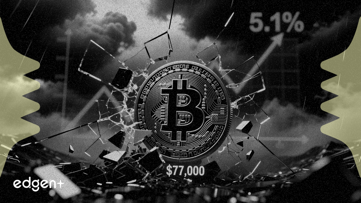 比特幣跌破 7.7 萬美元，30 年期美債收益率突破 5.1%
