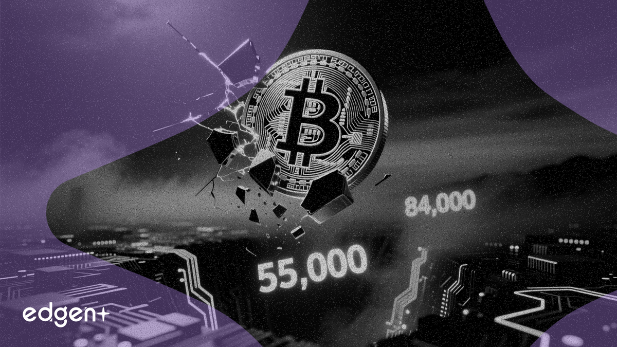 ビットコインが67,312ドルに下落、トレーダーは84,000ドルより55,000ドルへの下落を予想