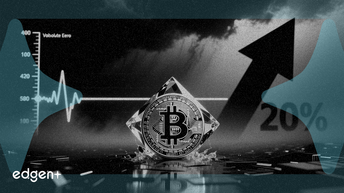 比特幣波動率驟降56% 分析師預測20%突破行情