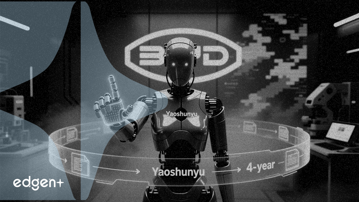 BYD secretly develops humanoid robot Yaoshunyu after 4 years of R&D