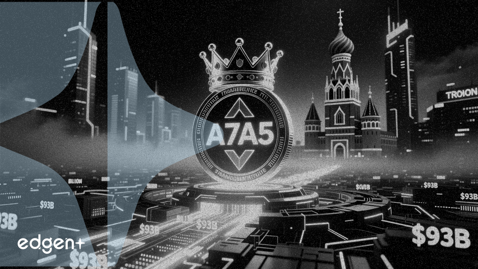 Stablecoin A7A5 của Nga xử lý 93 tỷ USD, đứng đầu trên Tron