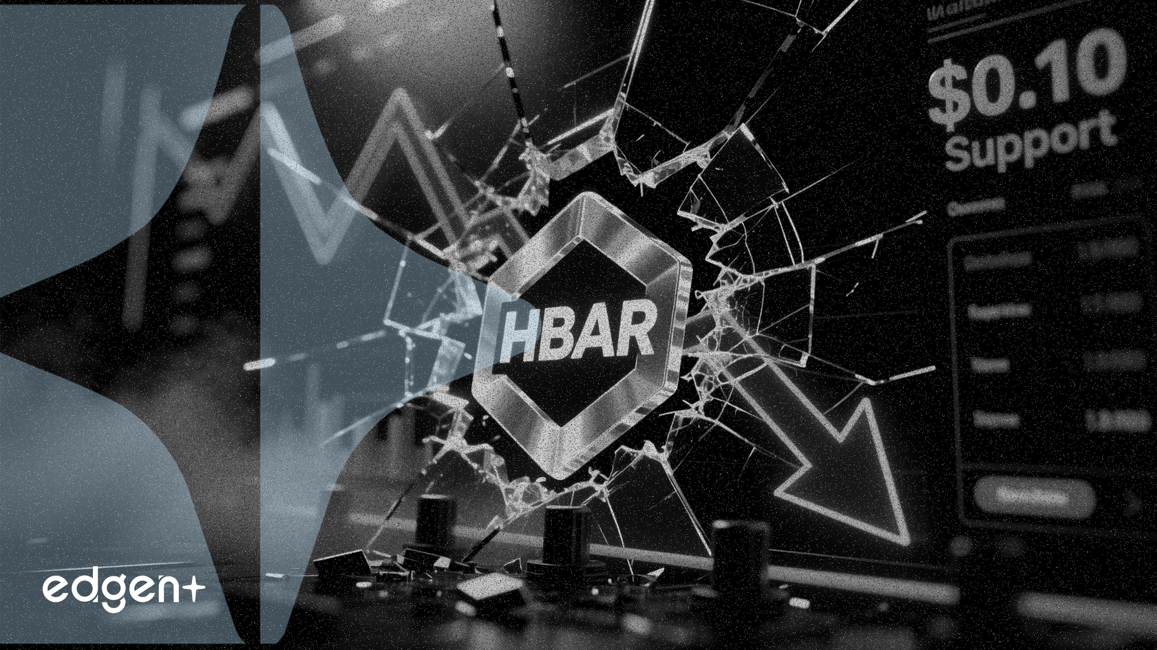 HBAR 跌破 0.10 美元支撐位，價格下跌 4%