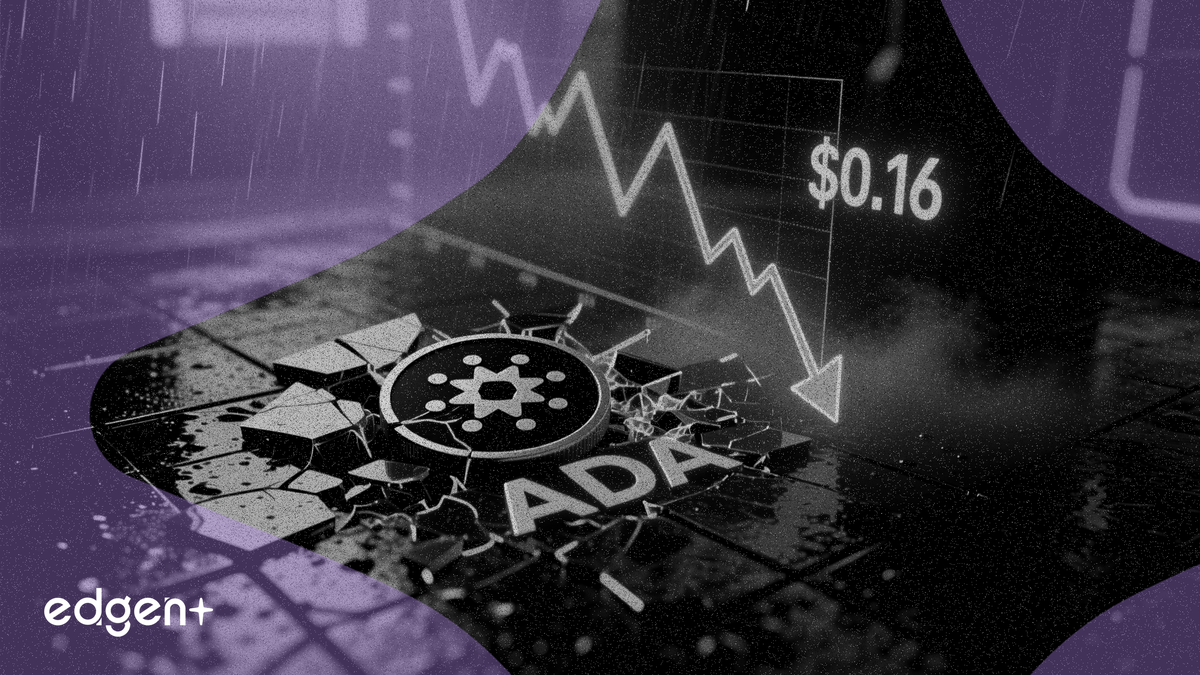 Cardano ADA chute sous 0,16 $ alors qu'Hoskinson se retire du projet