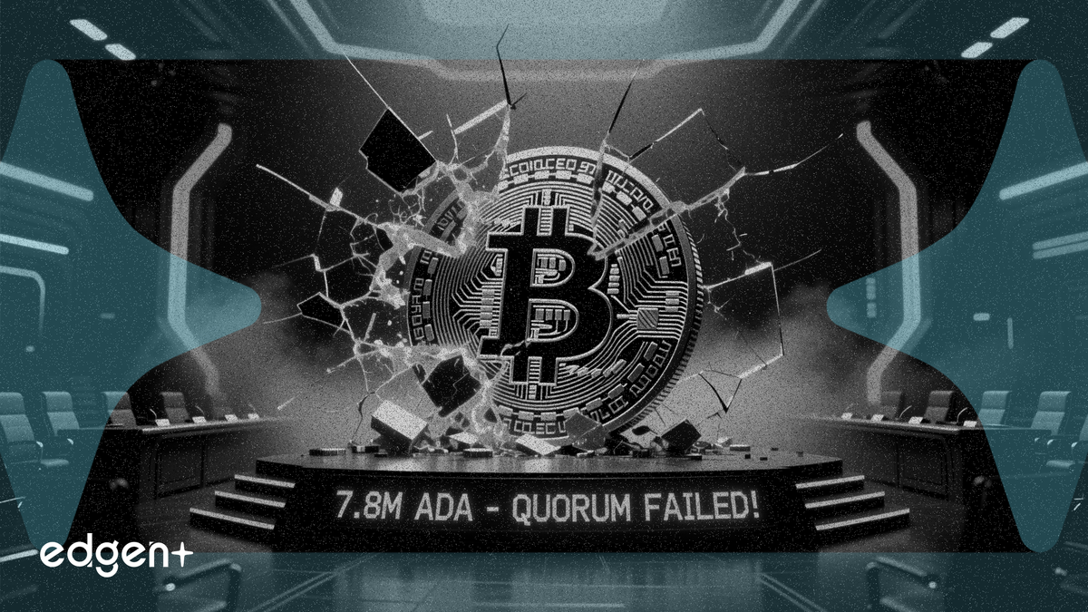 Cardano Vakfı, 7,8 Milyon ADA hazine oylaması yetersiz kalınca zirveyi iptal etti