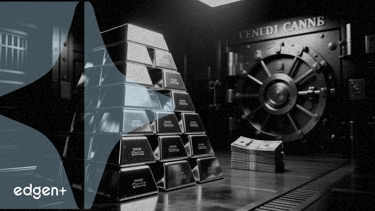 世界の中央銀行の金準備高、調整済みドル保有額を15%上回る