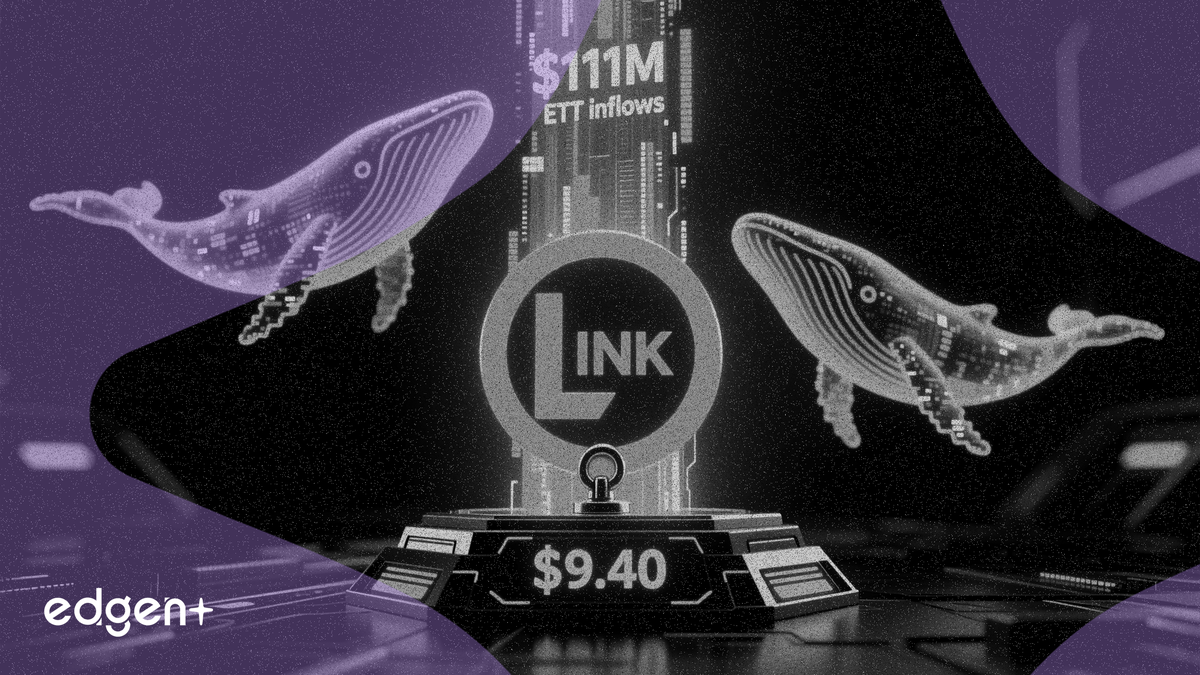 Chainlink Holds $9.40 as ETF Inflows Top $111M Amid Whale Divergence