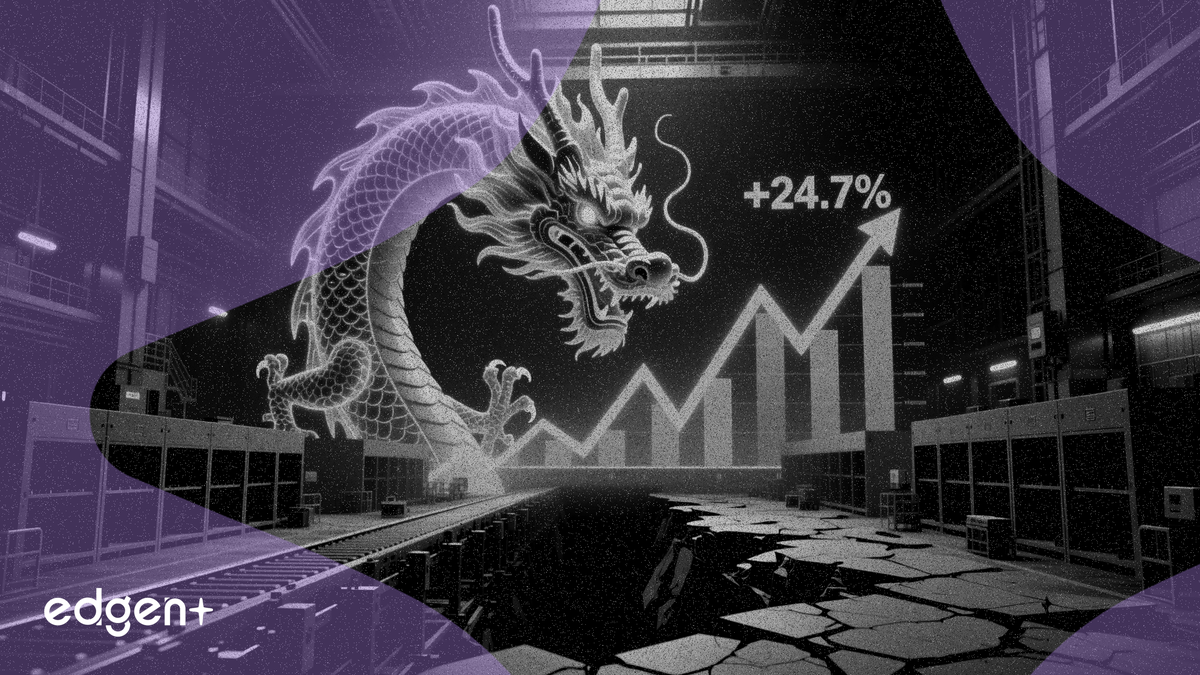 Lợi nhuận công nghiệp Trung Quốc tăng vọt 24,7% khi cơn sốt AI che lấp sự phân hóa hình chữ K